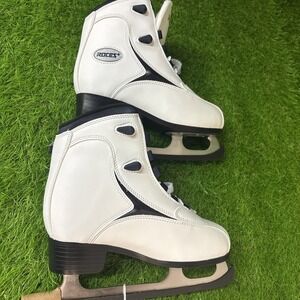 Roces 450511 Women White Figure Ice Skates Size US 7 EU 38 Classic Recreational